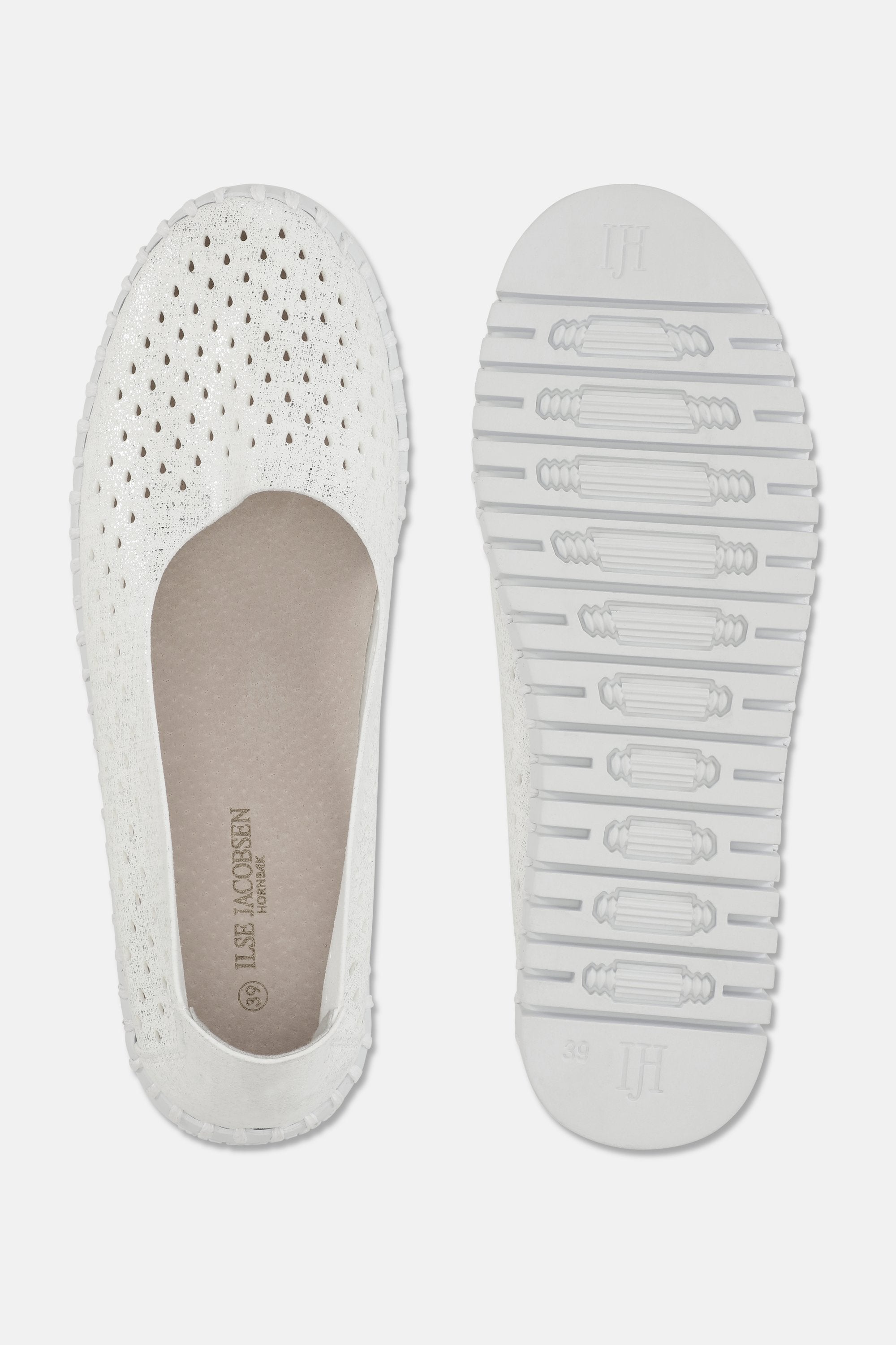 Tulip Sko Glitter - White White